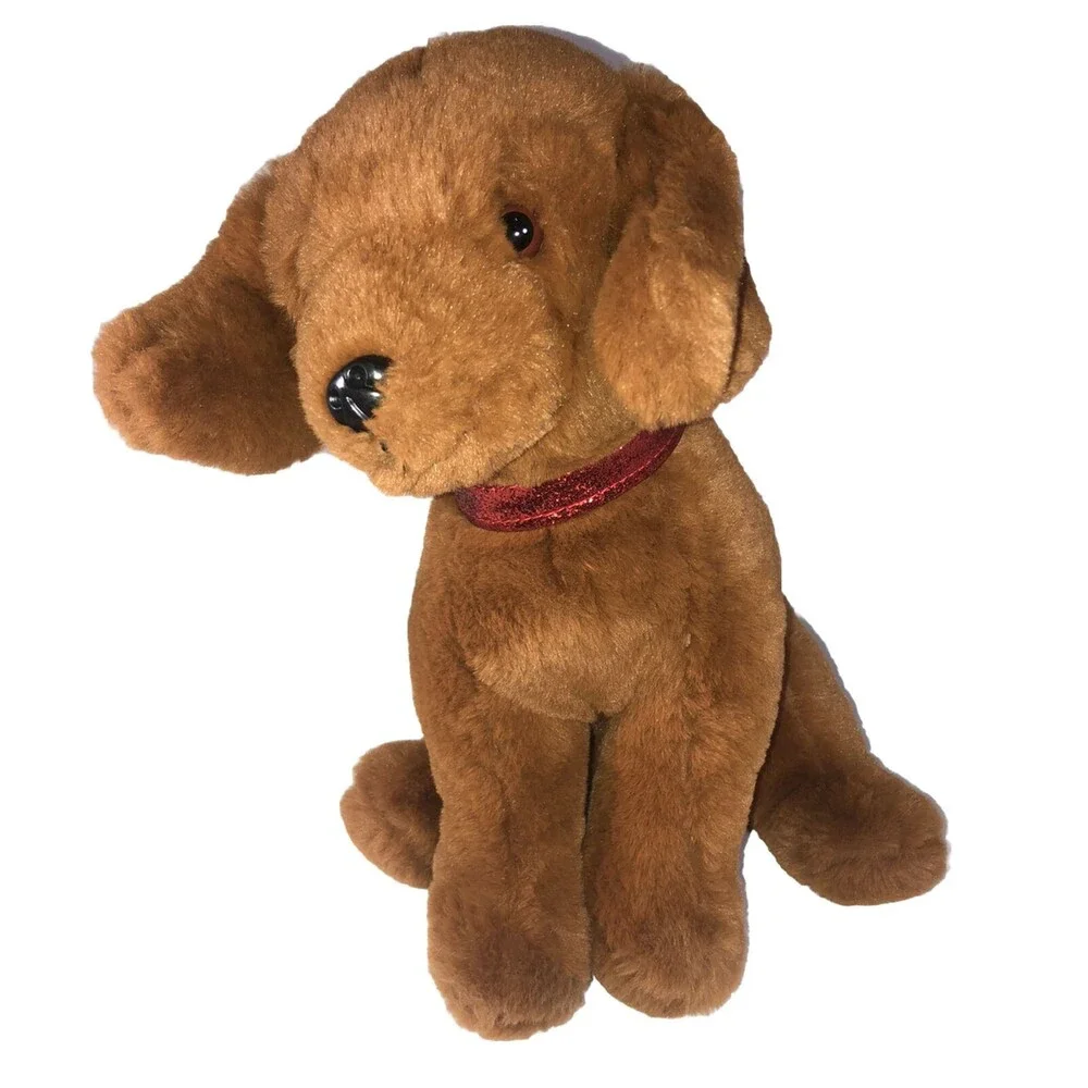 2021 FAO Schwarz Cheers 4 Love Wear & Share Red Ribbon Brown Dog